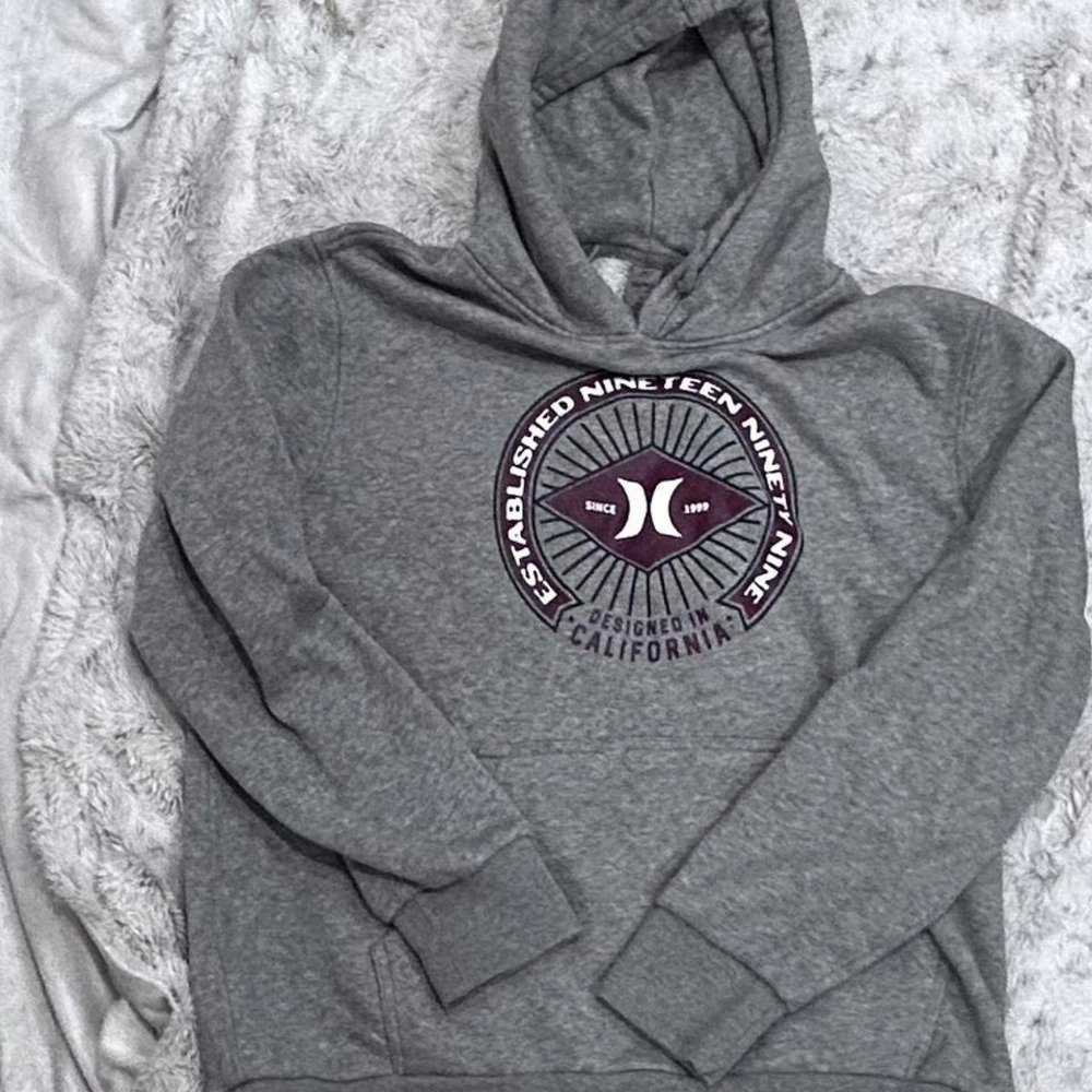 Grey Hurley hoodie men's medium‎ EUC Y2K